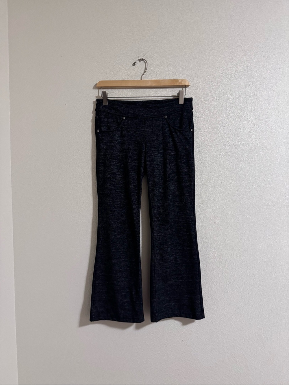 Athleta Black Flare Wide-Leg leggings